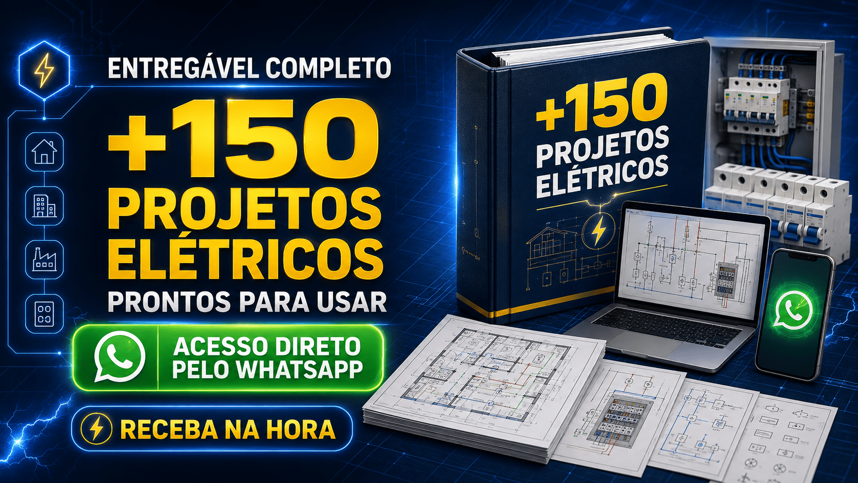 Entregavel +150 projetos elétricos
