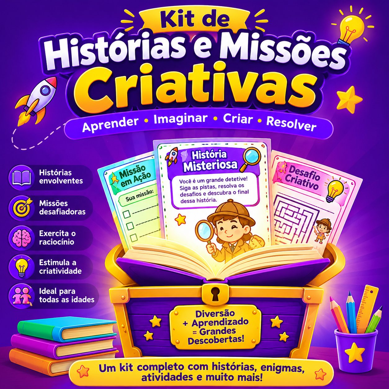 Kit de Histórias e Missões Criativas