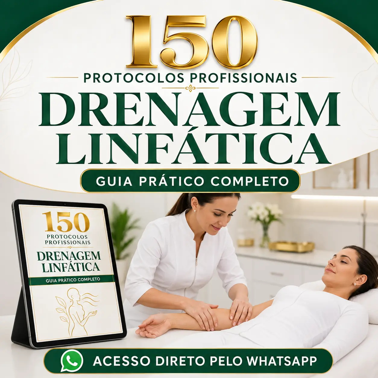 150 Protocolos Profissionais de Drenagem Linfática