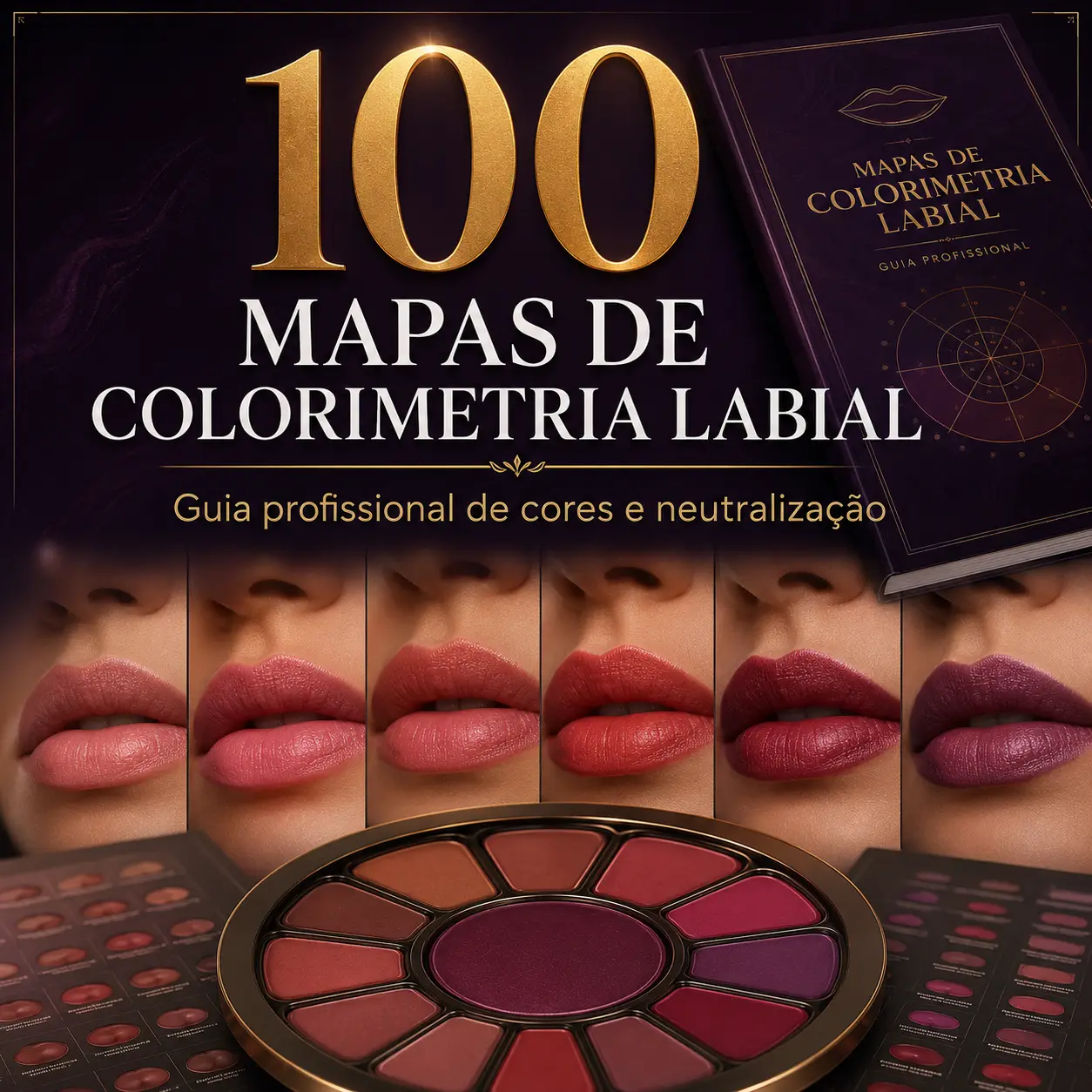 100 Mapas de Colorimetria Labial