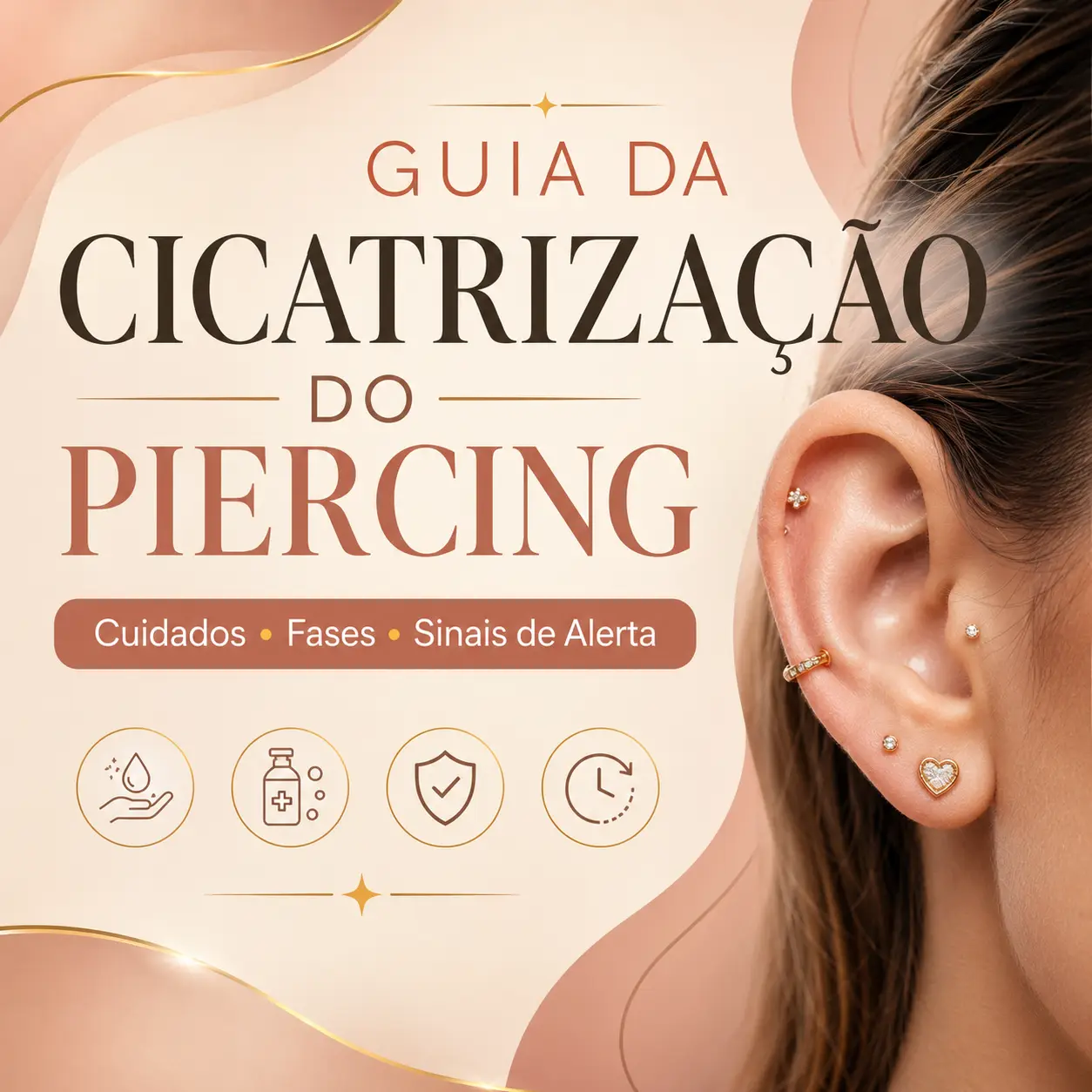 Guia da Cicatrização do Piercing