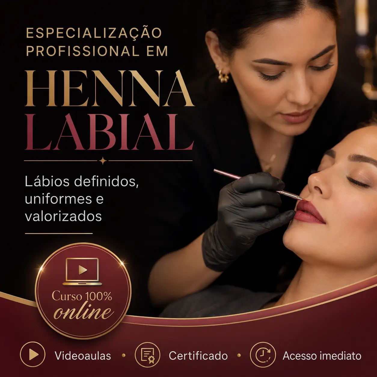 Especialização Profissional em Henna Labial